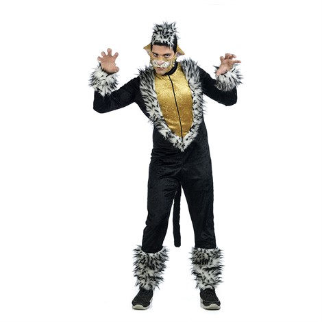 COSTUME WILD CAT FOR MAN (MASK IS INCLUD