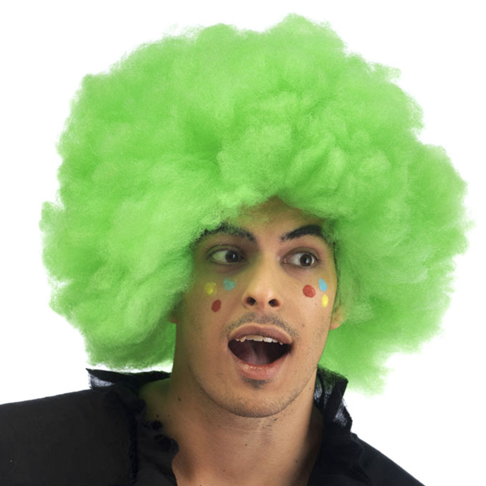 GREEN AFRO WIG