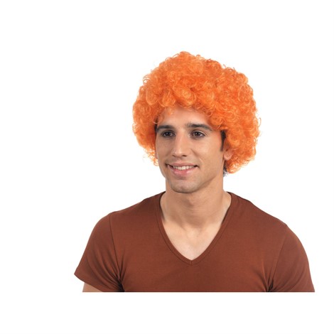 YELLOW CURLY CLOWN WIG