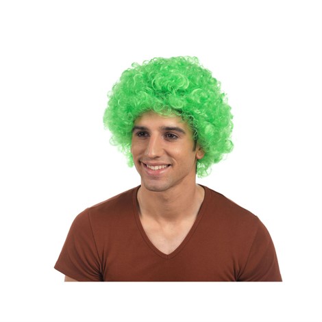 GREEN CURLY CLOWN WIG